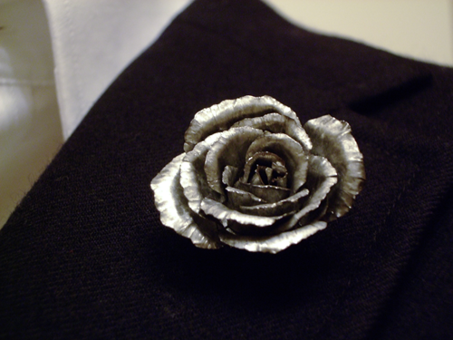 Steel Lapel Flower