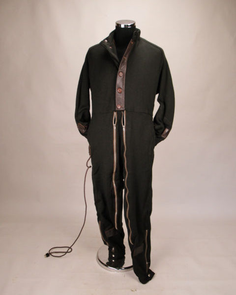 electrically-heated, wool flying suit from France